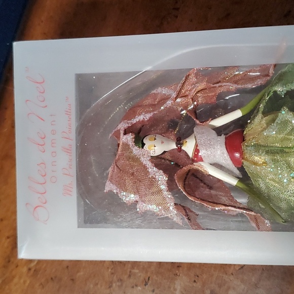 Belles de Noel Priscilla Pointsetta Ornament - Picture 2 of 3